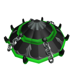 Green Chained Samurai Hat