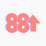 88↑
