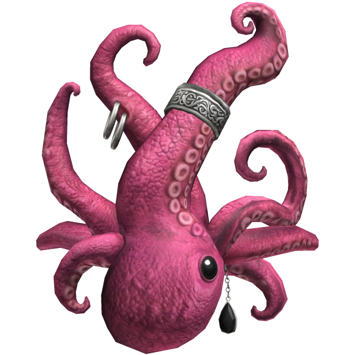 Pink Silver Octopus Face Mask