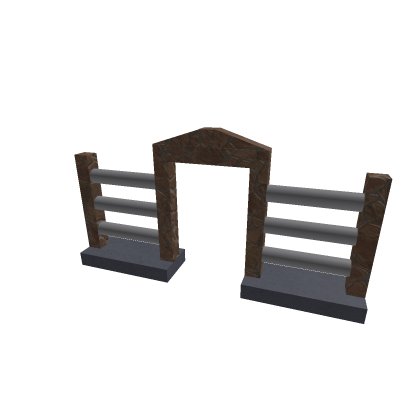 Cobblestone Fence Gate