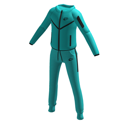 Offical Nike Tech Fleece Cyan