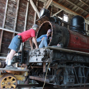 Vecchie cose del treno ristrutturate