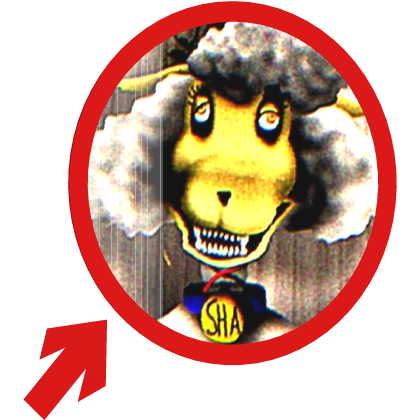 (Animated) Sha the Sheep - TWF Pointing Arrow Meme
