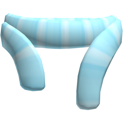 Cute Blue Striped Winter Scarf 3.0