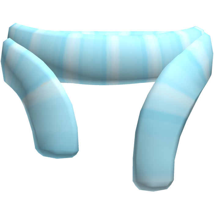 Cute Blue Striped Winter Scarf 3.0