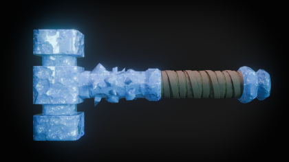 Ice Hammer - Fantasy Weapon preview 3