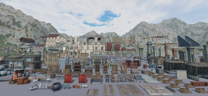  Medieval Roblox Furniture & Interior Assets Pack preview 1