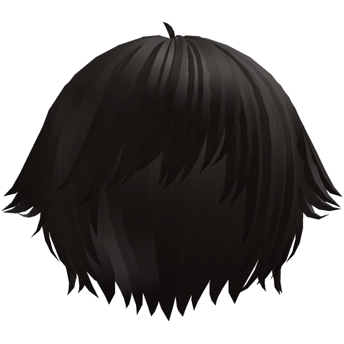 ´ཀ` emo anime catboy tufts hair in dark brown