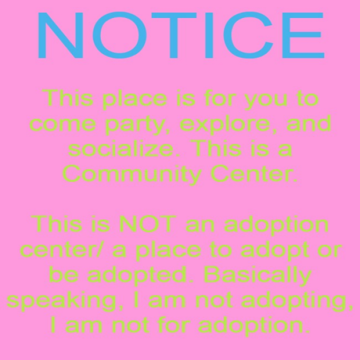 Don't Adopt Me Roblox decal