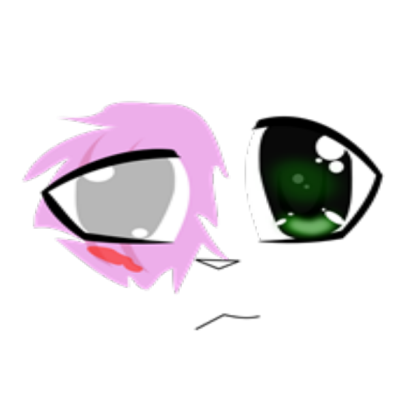 green torn face & eyes Roblox decal