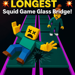 LONGEST Squid Game Glass Bridge!