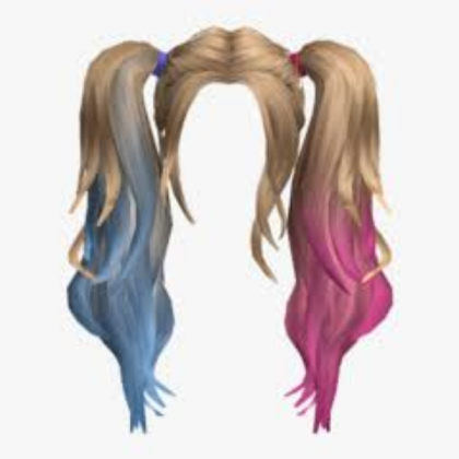Hair color pink and blue Roblox decal