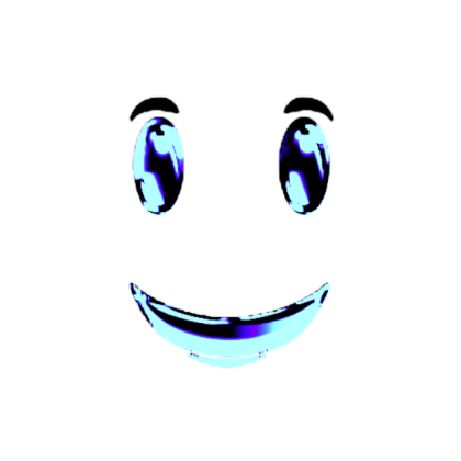 Blue Dark Winning Smile (Winning Smile Corruption) Roblox decal