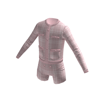 Tweed shorts set : Pink thumbnail