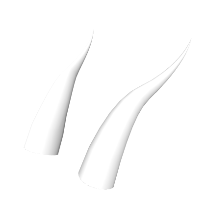 White Kemono Dragon Horns Roblox item