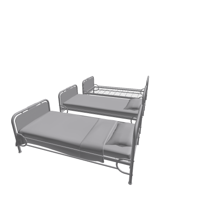 Mental Asylum / Hospital Ward Bed Game Ready
