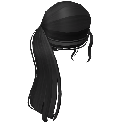 Aesthetic Fluffy Ponytail In Black  Roblox item