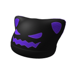 purple halloween cat pumpkin beanie