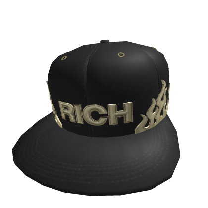 Black & Beige Rich Flames Hat Roblox item