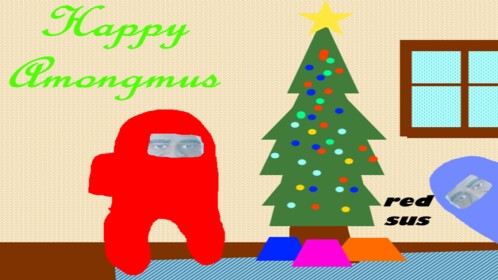 HAPPY AMONGMUS