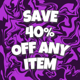 Save 40% off Any Item icon