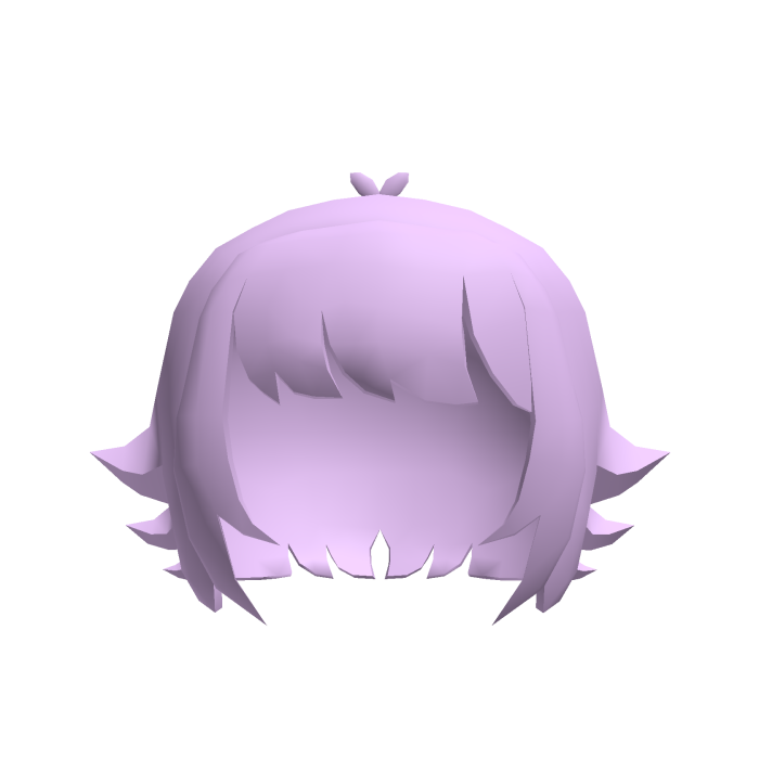 Alan WonderEnd low poly purple hair
