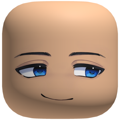 Chill Anime Boy Face (Blue) Roblox item