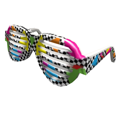 80s Checkerboard Shutter Shades