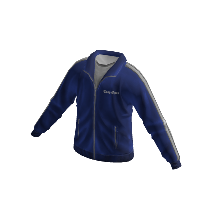Designer Tracksuit Jacket (Blue)