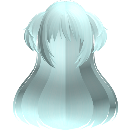 madoka magical girl long fluffy hair teal Roblox item