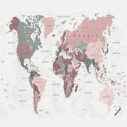 preppy aesthetic world map - NoFilter