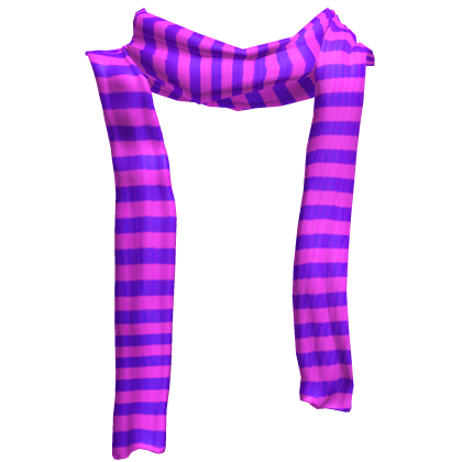 ♱ vibrant pink and purple stripe long scarf 1.0