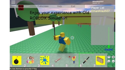 Old roblox simulation 