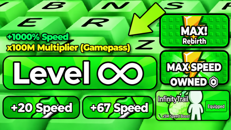 New thumbnail of [🏆X2] +1 Speed Slime ASMR Keyboard Escape
