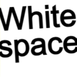 The whitespace