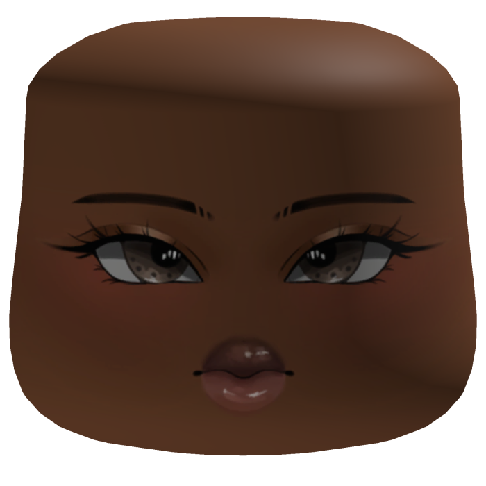 Baddie Makeup Cheeks Face W/ Cute Brown Eyes