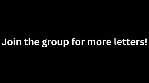 Letter X for Profile Favorites / Join Group!!