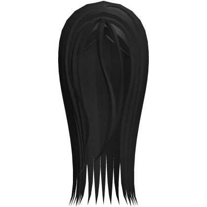 ʚ♡ wispy anime shiro long hair black Roblox item