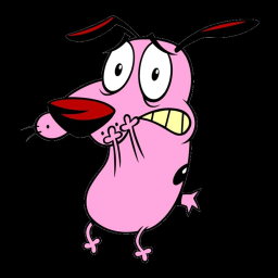 Pink dog icon
