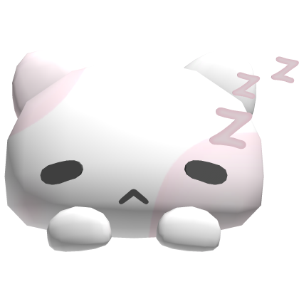 🤍 sleepy kitten on ur head zZz pink
