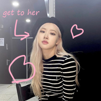 Get to the rose from blackpink for a hug