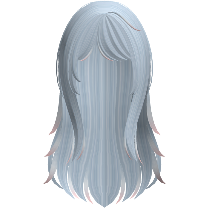 blue wispy moe long layered hair