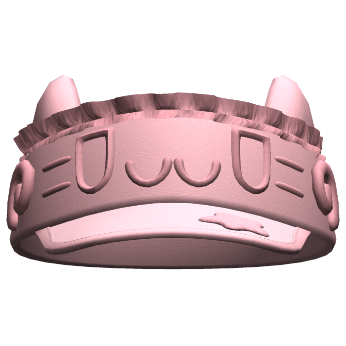 Kawaii Chill Cat Visor Pink
