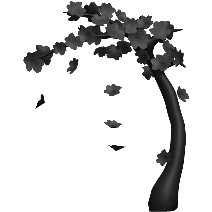 Black Overhanging Blossom Tree