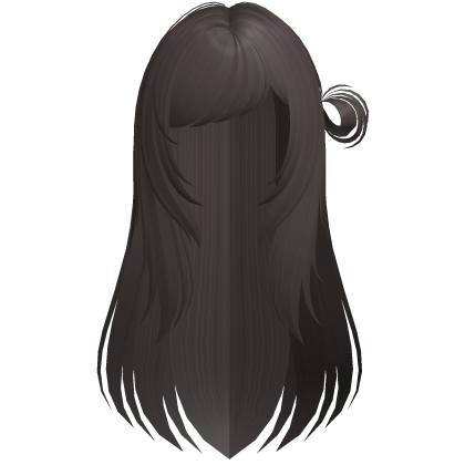 cute wispy shoujo girl bun (ash brown) Roblox item