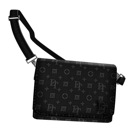 Black DT Designer Crossbody Bag