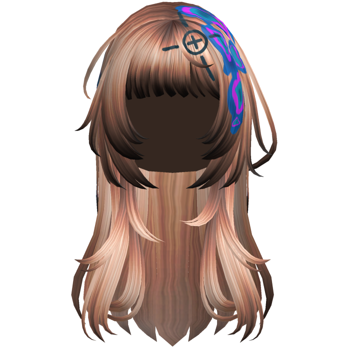 Blonde Heatwave Crosshair Punk Flowy Girl Hair