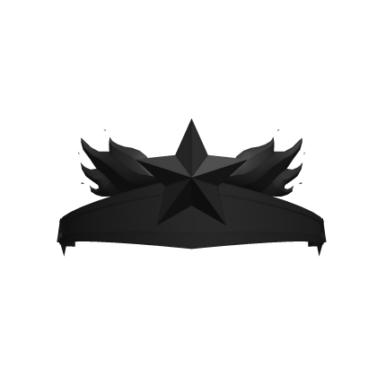 Black Fire Star Crown Roblox item