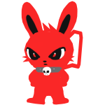 Evil Bunny Backpack (Red) 3.0