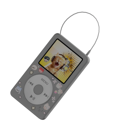 :3 2000s mp3 player kawaii stickerbomb 